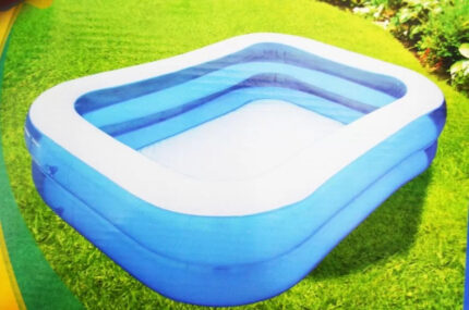 Set piscina de familie 200x100 cm cu 2 inele + boxa portabila Tablepro MG2