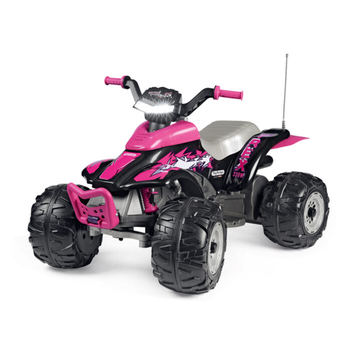 ATV Peg Perego Corral T-Rex 330W 12V Roz Negru