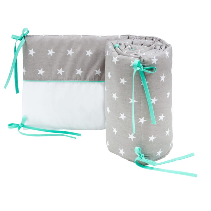 Aparatoare interioara pentru patut 180x30 cm Grey Stars