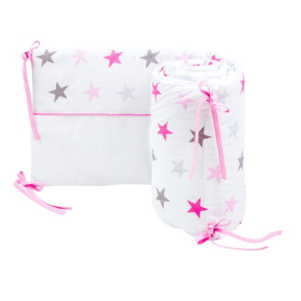 Aparatoare interioara pentru patut 180x30 cm White Stars