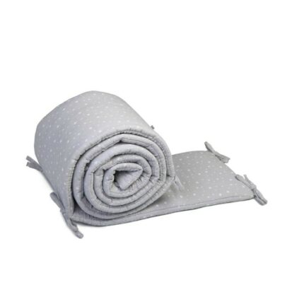 Aparatoare laterala pat YappyStar grey din muselina 360x30 cm grey YappyKids