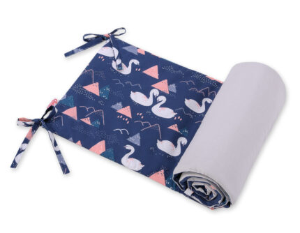 Aparatoare universala pentru patut Swans Navy Blue