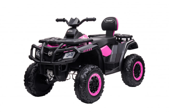 Atv electric 12V cu roti EVA si scaun din piele Nichiduta XT-Speed Pink