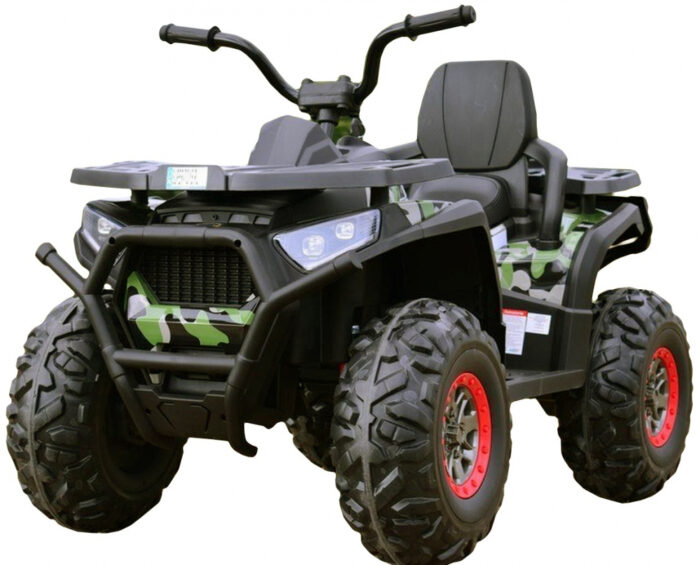 Atv electric Nichiduta Desert cu roti din cauciuc EVA scaun piele si pornire la cheie 12V Army