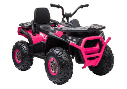 Atv electric Nichiduta Desert cu roti din cauciuc EVA scaun piele si pornire la cheie 12V Pink