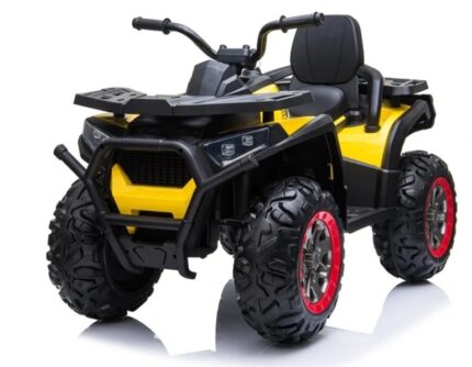 Atv electric Nichiduta Desert cu roti din cauciuc EVA scaun piele si pornire la cheie 12V Yellow