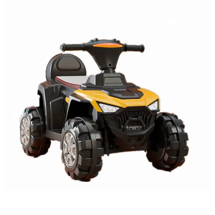 Atv electric cu scaun din piele si lumini Nichiduta Race Yellow