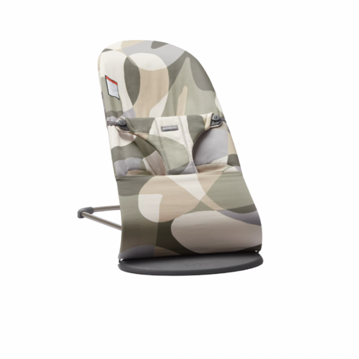 Balansoar BabyBjorn Bliss bumbac print KhakiGreen