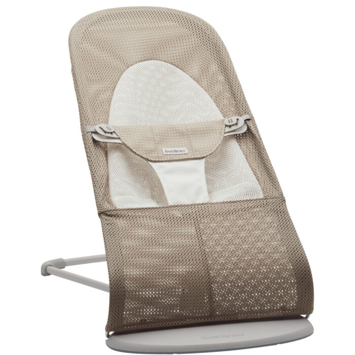 Balansoar Balance Soft Grey BeigeWhite Mesh Baby Bjorn