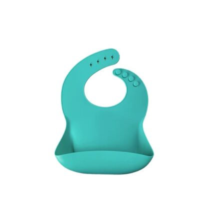 Baveta Basic Bib Minikoioi 100 premium silicone aqua green