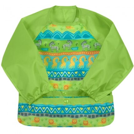 Bavetica multifunctionala cu maneci lungi Green Sprouts Green Safari 2T-4T