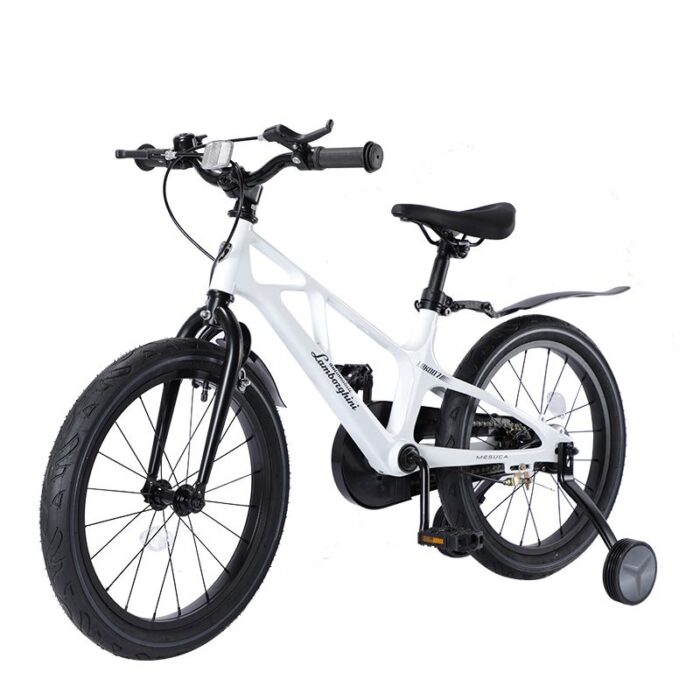 Bicicleta Lamborghini 14 inch cadru magneziu alba