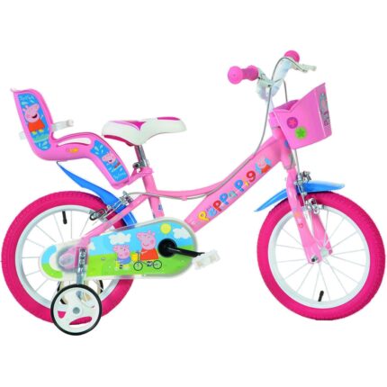 Bicicleta copii Dino Bikes 14 inch Peppa Pig