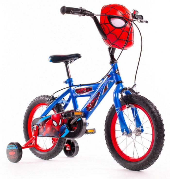 Bicicleta copii cu roti ajutatoare Spiderman 14 inch