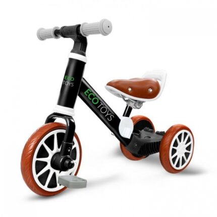 Bicicleta de echilibru 3 in 1 cu pedale pentru copii Ecotoys LC-V1322 Negru