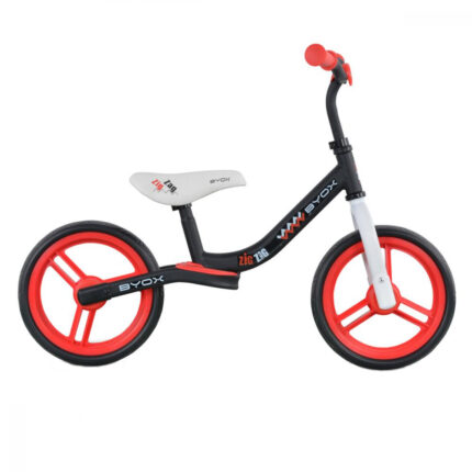 Bicicleta fara pedale 12 inch Byox Zig-Zag Red