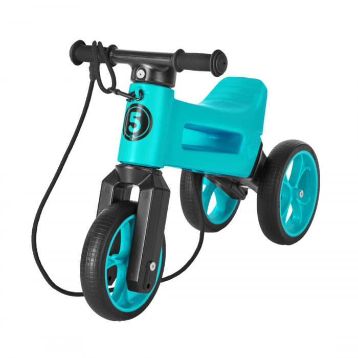 Bicicleta fara pedale 2 in 1 Funny Wheels Rider SuperSport AquaAqua