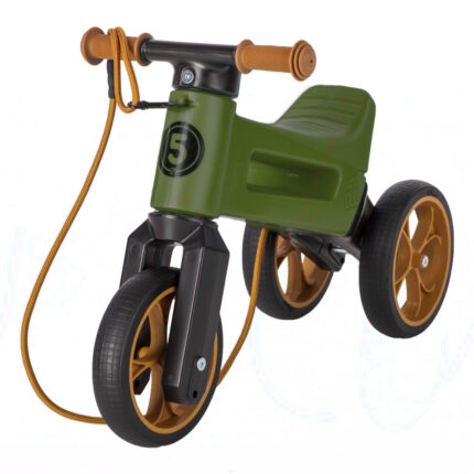 Bicicleta fara pedale 2 in 1 Funny Wheels Rider SuperSport Khaki