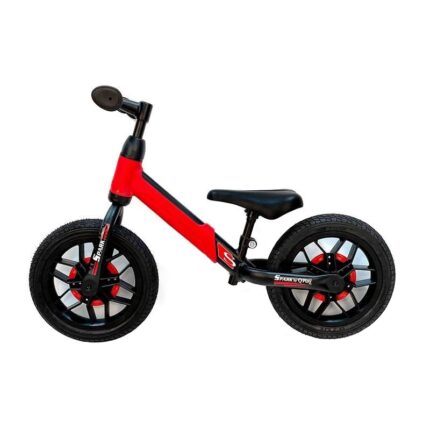 Bicicleta fara pedale Balance bike QPlay Spark Rosu