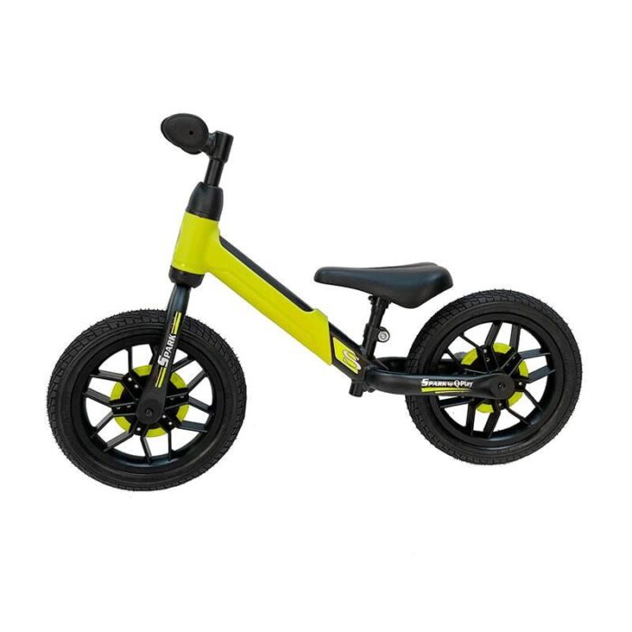 Bicicleta fara pedale Balance bike QPlay Spark Verde