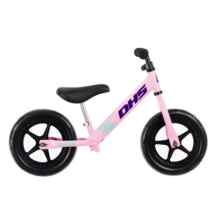 Bicicleta fara pedale Dhs Ride-on roz