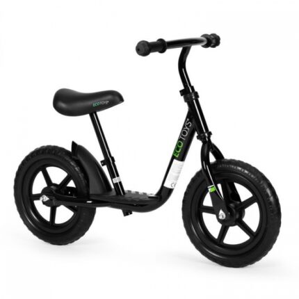 Bicicleta fara pedale EVA Ecotoys JT-BB-05 cu platforma si roti din spuma negru