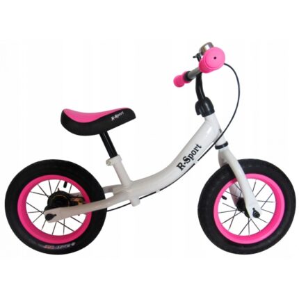 Bicicleta fara pedale R-Sport R3 alb-roz