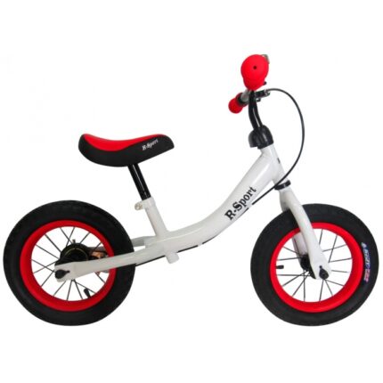 Bicicleta fara pedale R-sport R3 alb-rosu