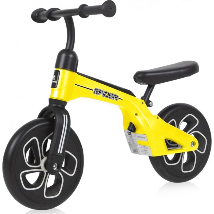 Bicicleta fara pedale Spider Yellow