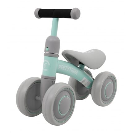 Bicicleta fara pedale cu 4 roti din plastic SporTrike verde