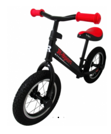 Bicicleta fara pedale cu roti gonflabile R2 R-Sport negru