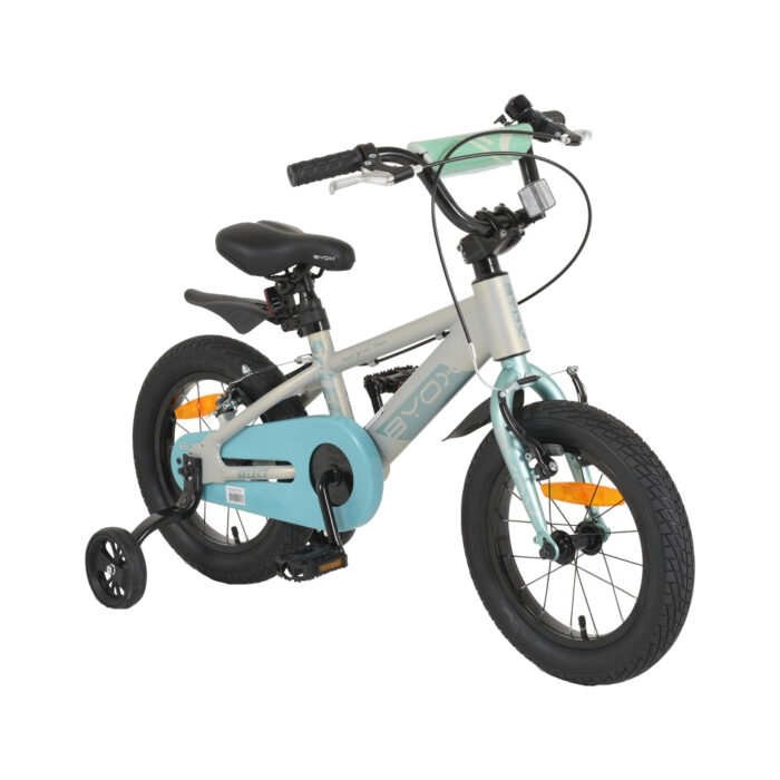 Bicicleta pentru copii cu roti ajutatoare Byox 14inch Select mint