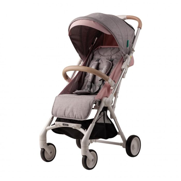 Carucior cu lumini de noapte Bebumi Spotlight Pink + Gray