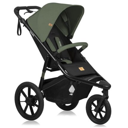 Carucior sport Lionelo Azura cu 3 roti 6-48 luni verde