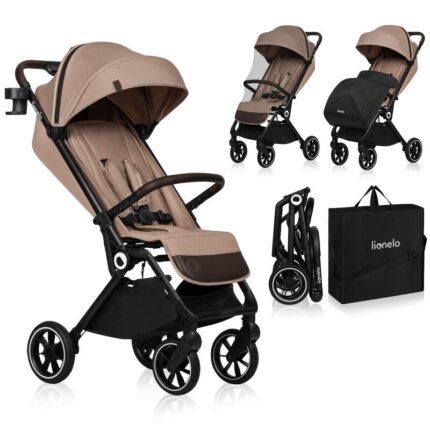 Carucior sport Lionelo Cloe cu accesorii de la 6 luni Bej