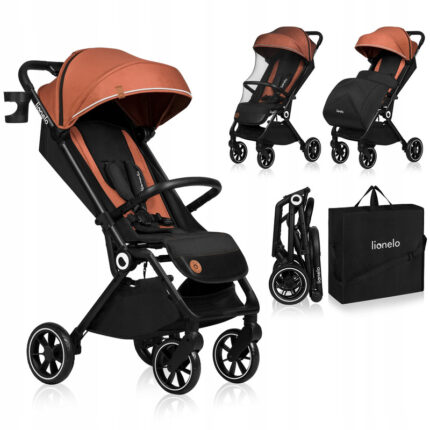 Carucior sport Lionelo Cloe cu accesorii de la 6 luni Maro