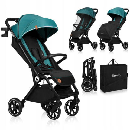 Carucior sport Lionelo Cloe cu accesorii de la 6 luni verde smarald