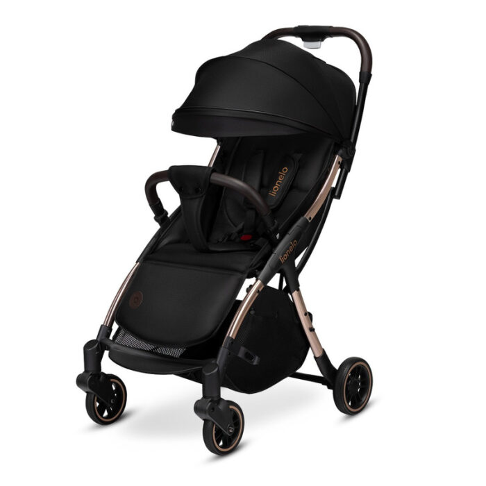 Carucior sport Lionelo Julie One 0-22 kg pliere compacta pentru avion negruauriu