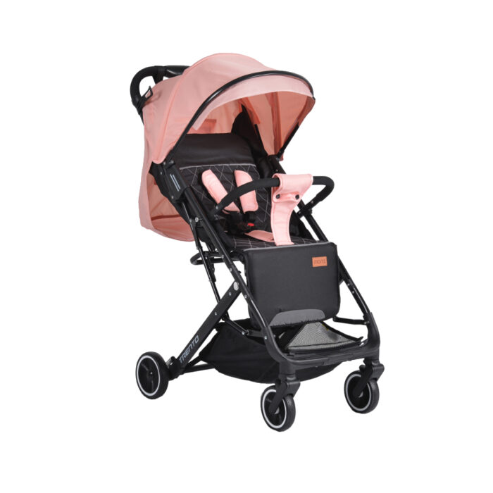 Carucior sport Moni cu pliere compacta si maner troller Trento Pink