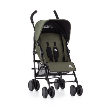 Carucior sport PetiteMars Musca cu spatar reglabil 6 luni+ verde inchis