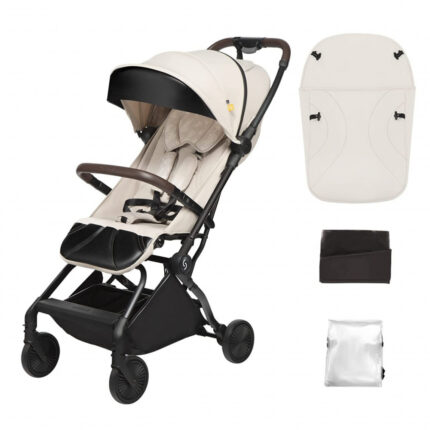 Carucior sport Skiddou pliabil ultracompact pentru calatorii Espoo+ Vanilla Delight Beige Editie Limitata