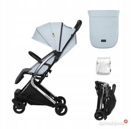 Carucior sport pliabil Skiddou ultracompact pentru calatorii Mikkeli Sky high Bleu