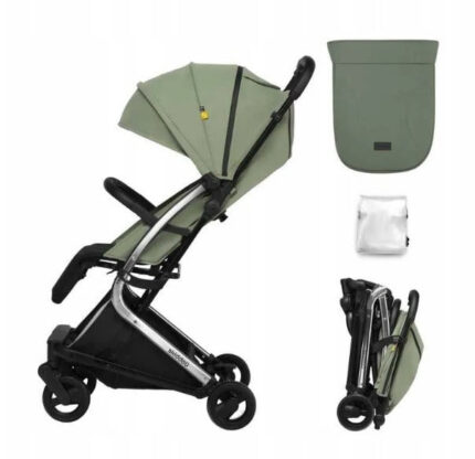 Carucior sport pliabil Skiddou ultracompact pentru calatorii Mikkeli Wild climber Verde