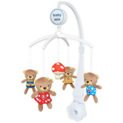 Carusel muzical pentru patut Baby Mix Bears