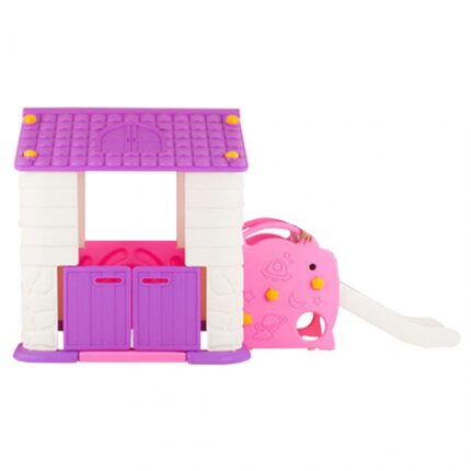 Casuta copii 2 in 1 deluxe cu tobogan Edu Play Violet