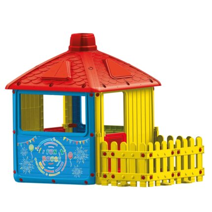 Casuta pentru copii cu gardulet Fun House