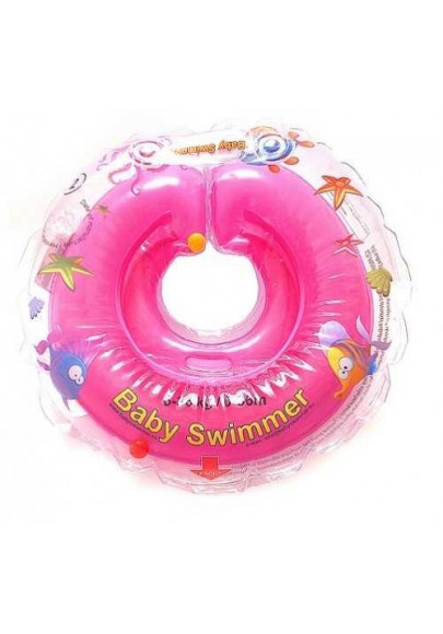 Colac de gat pentru bebelusi Babyswimmer roz 6-36 luni