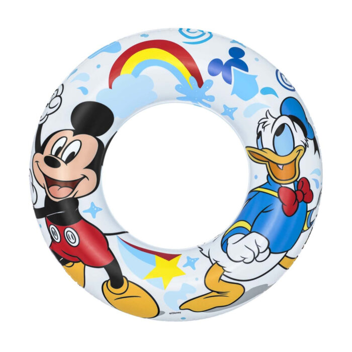 Colac gonflabil pentru inot 56 cm Bestway Mickey and Donald