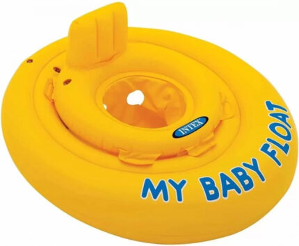 Colac gonflabil pentru inot bebelusi My Baby Float 70 cm galben