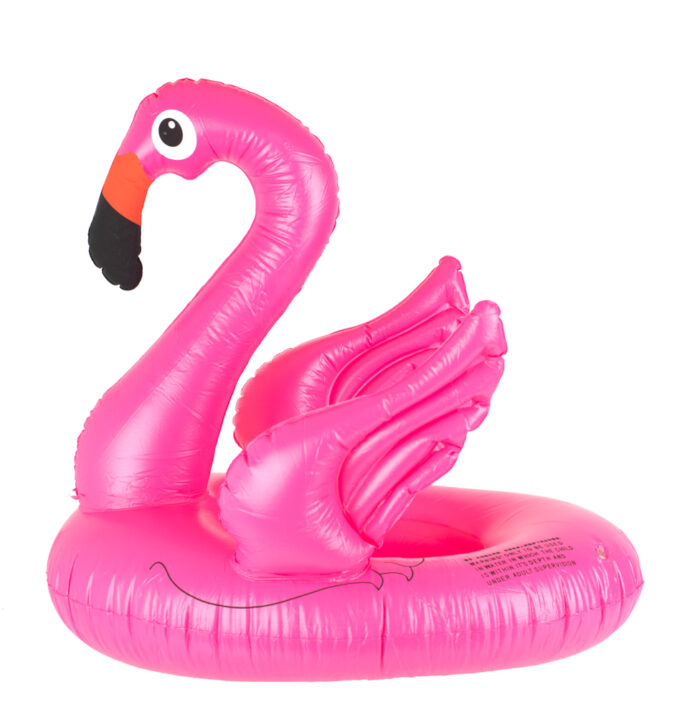 Colac gonflabil pentru inot copii 66x67 cm Flamingo Roz